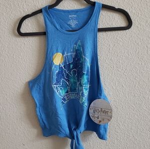 New Baby Blue Hogwarts Harry Potter Muscle Tee